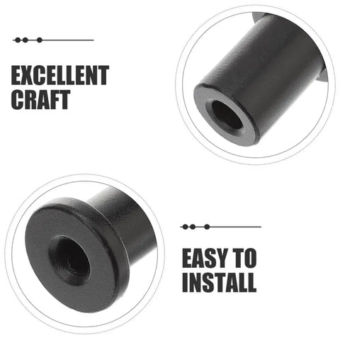 Barn Door Stopper Track Spacers 1 Set For Sliding Barn Door Hardware Versatile Wall Spacer Design, close-up view showing metal construction
