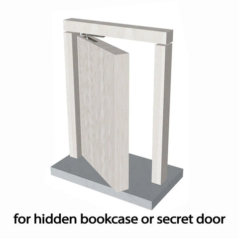 Invisible Door Pivot Hinges 2 Pack Set with Hidden Pivot Hinge System Stainless Steel Concealed Door Hinge for Secret Doors Rotates 180 Degrees