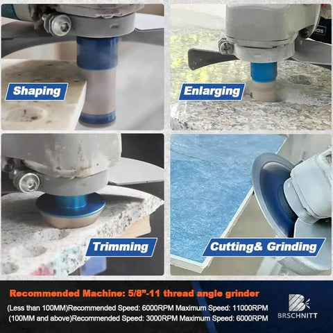 Tile Hole Saw Kit With Diamond Core Bits For Porcelain Ceramic Marble And Granite Tiles Pro Grade Drill Set in use on tile