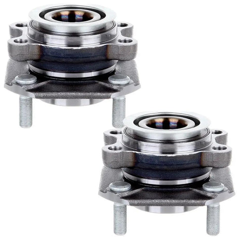 Beefed Up Front Wheel Hub And Bearing Assembly For Nissan Sentra 2007 To 2012 With ABS Tone Ring Sensor 4 Lugs Left And Right Two Piece Set