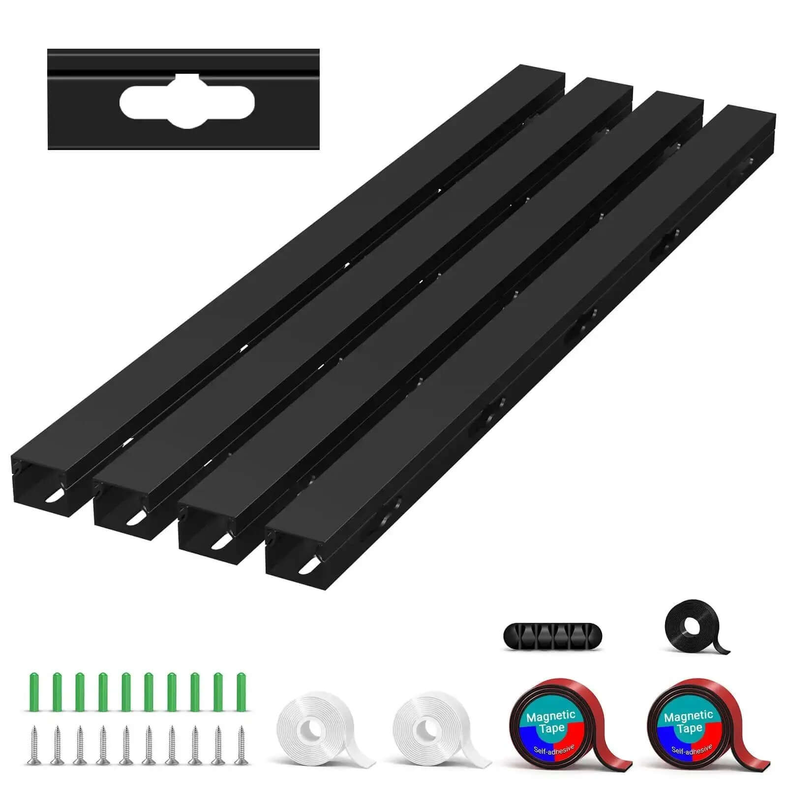 Magnetic Cable Management Raceway Kit Easy Install For...