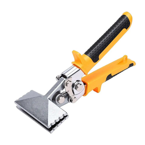 3 Inch Sheet Metal Hand Seamer Pro Grade Bending Tool with High Hardness CRV Steel Straight Jaw and Ergonomic TPR Handle