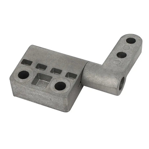 Constant Torque Embedded Hinge XK502-10A-Z in silver tone by Aexit, compact metal hinge, dimensions: 45x41x10mm, weight: 42g.