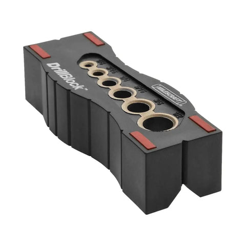 Handheld Drill Guide Block For Precision Drilling Handy Drill Jig With Centerlines Non Slip Feet And Dual V Grooves For Corners