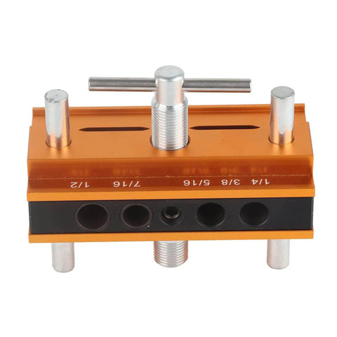 Self Centering Doweling Jig With Aluminum Alloy Body And 6mm 8mm 10mm Guide Bushings for precision wood dowel joints