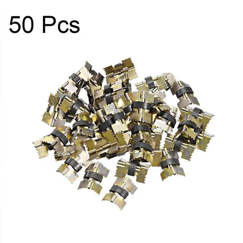 Spring Loaded Hinges For Glasses Case And Jewelry Box 20mm Length 50 Pack Decorative Hinges For Small Wooden Boxes Close-Up