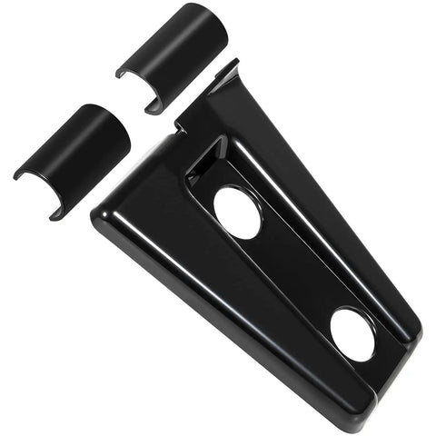 Door Hinge Trim Kit for Wrangler JK JKU 2007-2018 Black 8 Piece with two black plastic cover parts visible