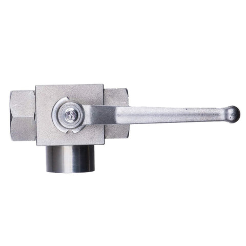 Taixin high-pressure 3-way ball valve, 1/2 in NPT female, lever-operated hydraulic valve