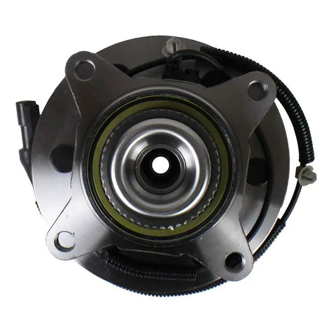 Front view of 4WD Front Wheel Hub And Bearing Assembly 515119 For Ford F 150 2009 2010 6 Lug With ABS Front Axle Hub Replacement Durable Easy To Install
