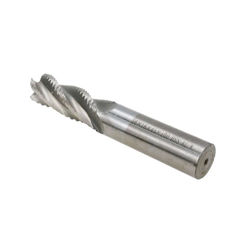 Roughing End Mill Bit Five Eighths Inch Cutting Diameter, Five Eighths Inch Shank, Four Flute HSS End Mill Cutter For Hard Materials