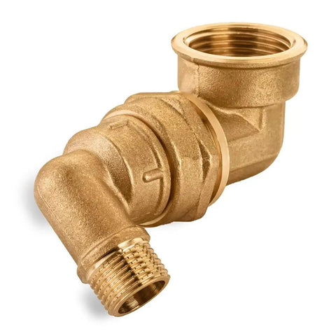 Forged Brass Pipe Fitting Elbow One Half Inch Male To Three Quarter Inch Female 90 Degree Street Elbow for plumbing and heating