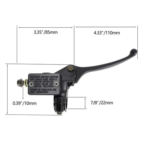 Right Hydraulic Brake Master Cylinder For 50cc To 250cc Dirt Bikes ATVs And Scooters Replacement Part For Taotao 250R TTR125 SSR