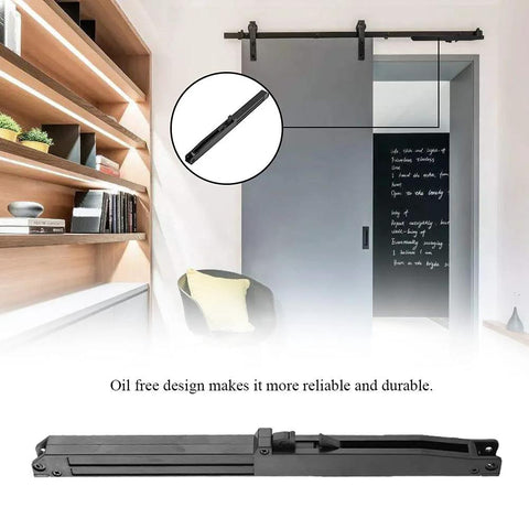 Soft Close Kit For Barn Doors With Quiet Spring Buffer Damper Hardware Set For Sliding Doors No Slam Easy Install Adjustable
