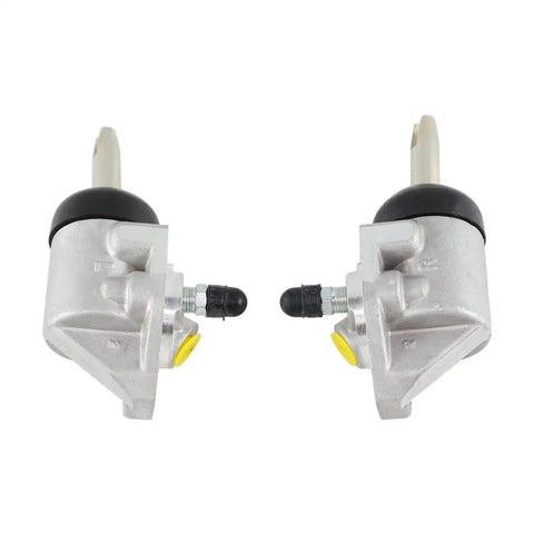 Pair Of Hydraulic Uni-Servo Cylinders For 10 And 12 Inch Marine Trailer Brakes, heavy-duty aluminum parts shown side by side.