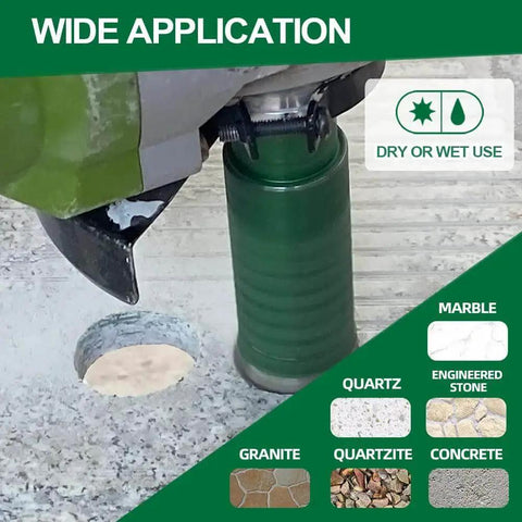 Diamond Core Drill Bit 1 3 8 Inch With 58 11 Thread For Granite Marble Concrete Quartz Countertops Dry Or Wet Drilling