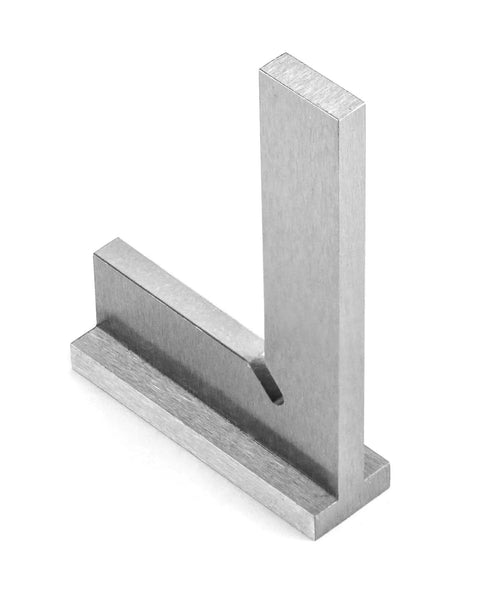 Precision Machinist Square For Accurate Layout And Setup, 3 Inch Engineer Square With 90 Degree Right Angle Ruler In Hardened Steel, 75mm x 50mm