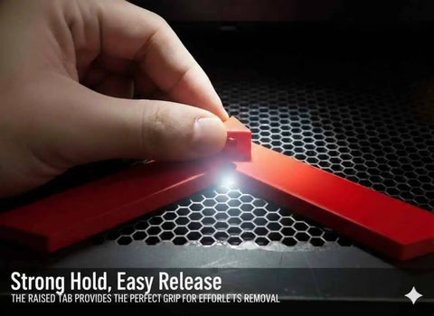 Hand lifting Seven Magnet 90 Degree Magnetic Square Corner Jig For Laser Beds With Easy Lift Tab Neodymium Magnet Alignment Tool