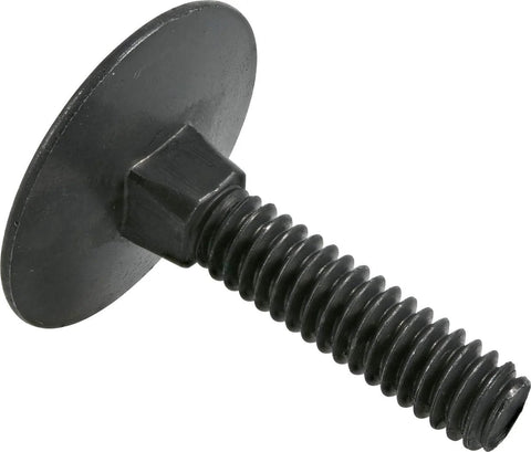 Hillman elevator bolt with flat head and hex nut, 1/4 in x 1-1/4 in, black phosphate
