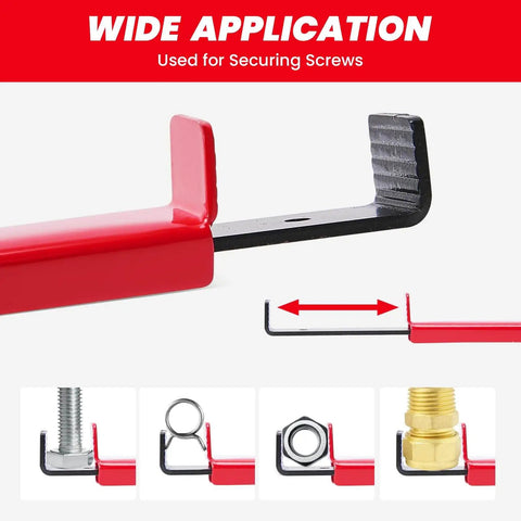 Long Reach Extension Clamp Tool Set For Tight Spaces Grip Nuts Bolts And Hose Clamps In Narrow Gaps Like A Pro Red Tri Pack
