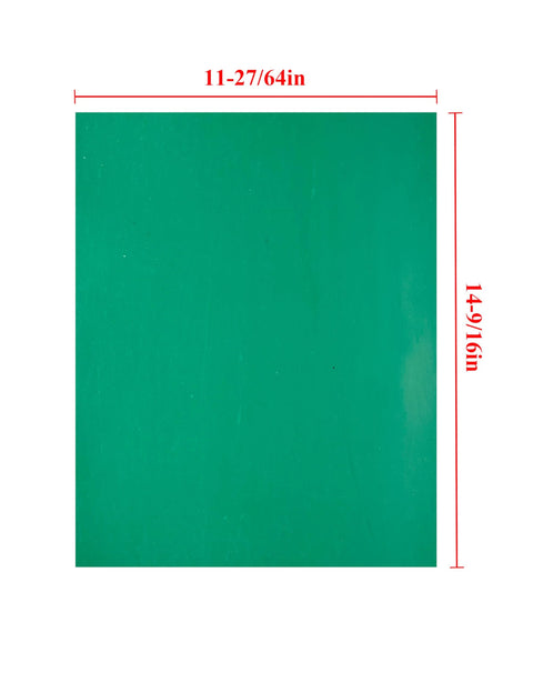 Green gasket paper sheet, 1.2mm thickness, 11-27/64in by 14-9/16in