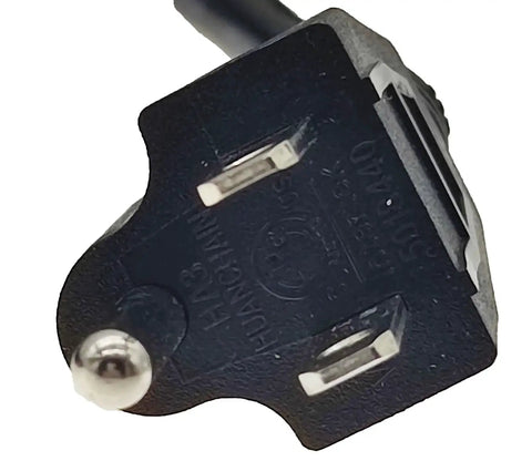 Close-up of Electric Pallet Jack Charger Cable 1115-500006-10 compatible with Big Joe EZ30 E30 D40 EZ40 showing plug detail