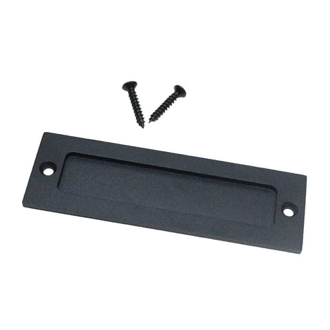 7 Inch Barn Door Finger Pull Set Black Beefy Heavy Duty Invisible Door Handle with screws