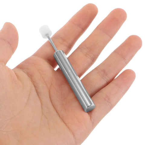 Universal Trash Can Lid Damper Replacement Soft Close Hydraulic Piston For Kitchen Garbage Cans held in hand