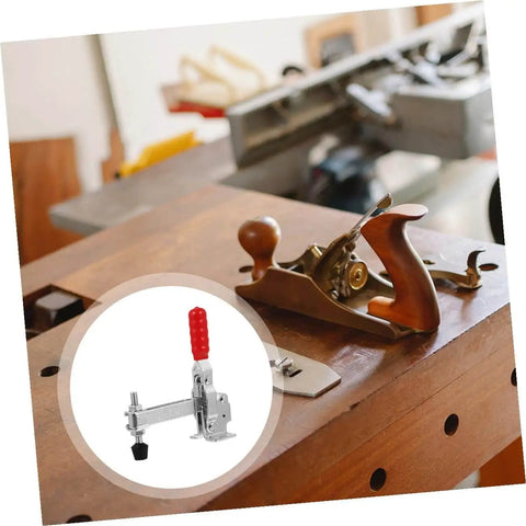Two Pack Welding Toggle Clamps Fixed Clamp For Woodworking Jigs And Holding Fixtures in workshop setting