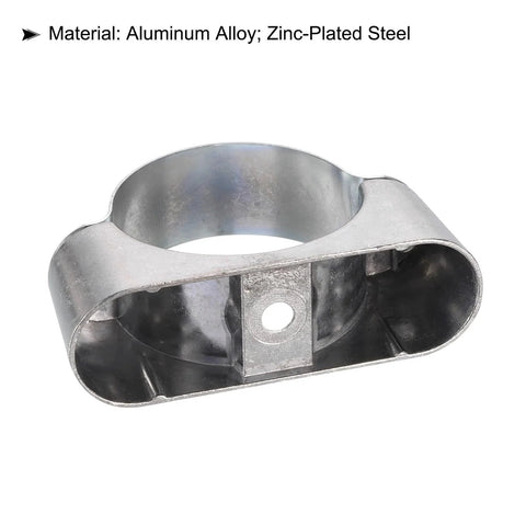 Go To Heavy Duty Aluminum Pipe Bracket Clamp For 50mm Pipe Great For Wall And Ceiling Mounts 10 Pack Pipe Support Brackets
