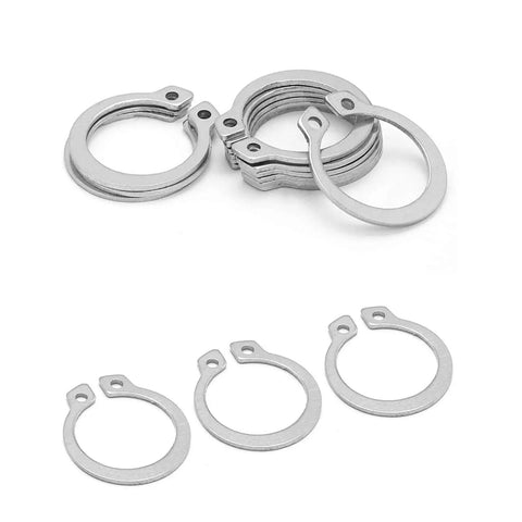50 Pcs 304 Stainless Steel External Circlips C Clip Snap Rings Set For Bearings And Electrical Appliances In 11 12 13 14 Mm Rust Resistant