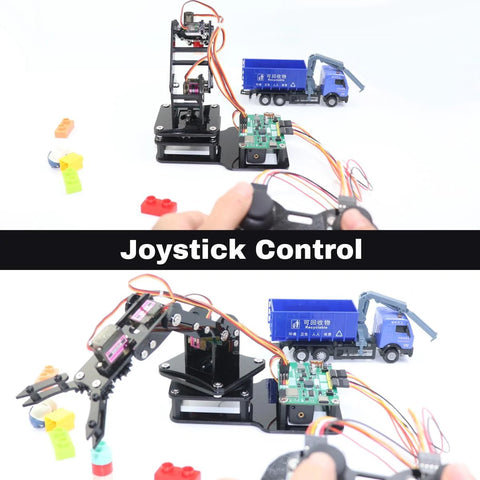 SIYEENOVE ESP32 smart robot arm kit with joystick control, 4DOF, Arduino/MicroPython compatible