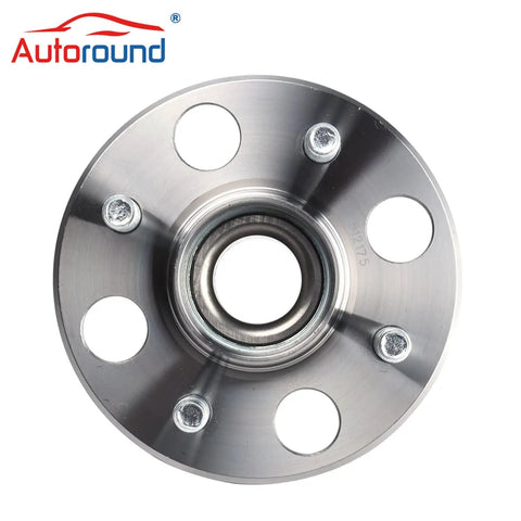 Front view of Rear Wheel Bearing And Hub Assembly For Honda Civic 2001-2005 And Acura EL 2001-2005 4 Lug With ABS