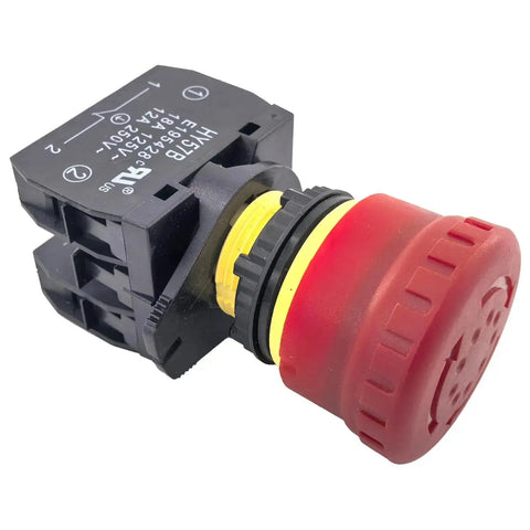Emergency Stop Switch 18A 125V and 12A 250V, Beefy Heavy Duty E Stop With Two Terminal Tabs, Replacement For KEDU HY57B