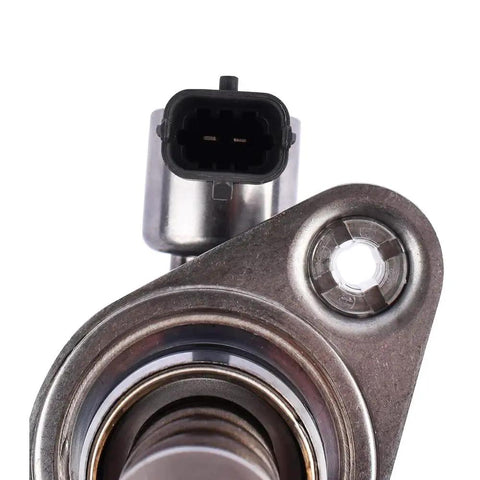 Close-up of a high-pressure fuel pump compatible with GM 3.6L V6 engines showing connector and mounting bolt hole.