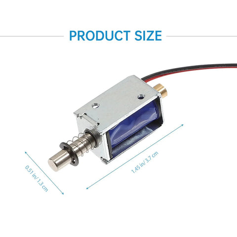 Mini Push Pull Solenoid Electromagnet 12V Open Frame Linear Actuator For Vending Machines And Mechanical Applications Tehaux Reliable Magnetic Actuation