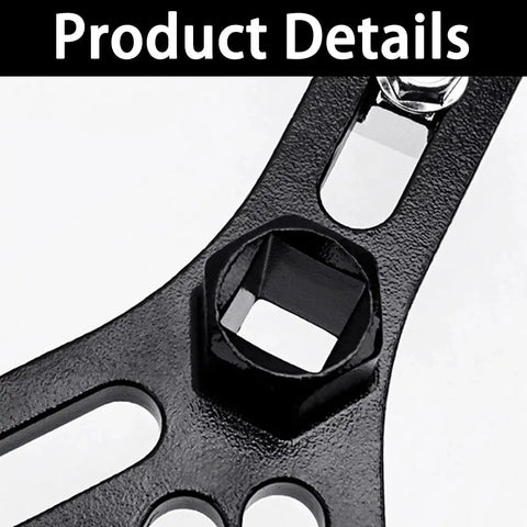 Close-up of Universal Fuel Pump Lock Ring Removal And Reinstall Tool, Adjustable size, Cr-Mo steel, gas tank lid accessibility