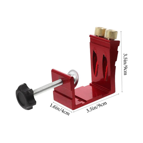 Pocket Hole Jig For Woodworking With Quick Clamp And Drilling Locator Guide Rail, Accurate Punching With 15 Degree Inclined Holes