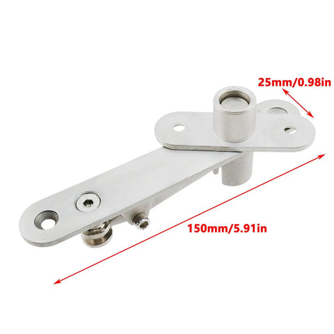 Self Closing Door Pivot Hinges For Wood Secret Doors, 360 Degree Shaft Swing Door Hardware, Zinc Alloy, dimensions 150mm x 25mm