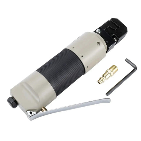 2 In 1 Hole Punch And Flange Tool For Auto Body Repair And Sheet Metal Flanging Patch Panel Installation Replacement Panel Fabrication And General Metalworking With Air Hole Punch Capability; air-powered tool with accessories and metal lever