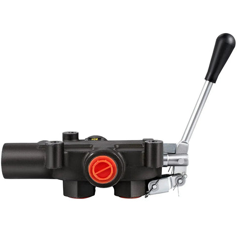 Side view of Versatile Hydraulic Directional Control Valve With 1 Spool, 4300 PSI And 21 GPM Flow, by VEVOR.