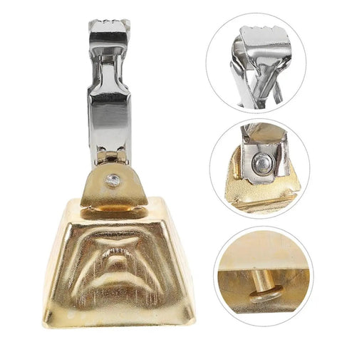 15 Piece Clip On Fishing Rod Alarm Bells Set With Stainless Steel Bite Alarms showing close-up details of clip and bell design