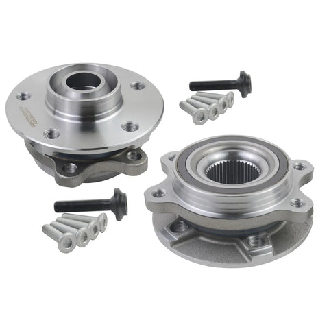 2X Wheel Hub And Bearing Assembly Replacement For 2009-2015 Audi A4 A5 A6 A7 A8 Quattro AWD Q5 SQ5 S4 S5 S6 S7 S8 OE Part 4H0498625 513301 BR930817 Front Side Only