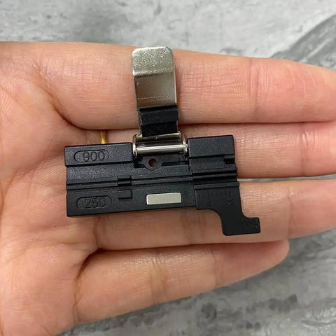 3 In 1 Fiber Cleaver, Fiber Holder And Fiber Fixture Clamp For FTTH 250um 900um Cables, Aluminum Alloy Construction, Black Finish