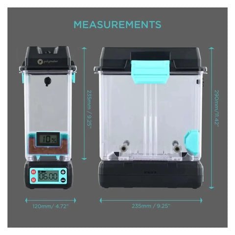 Filament Dryer Box For 3D Printing Quick Dry Humidity Busting With Sealed Chamber And Circular Air Flow measurements display
