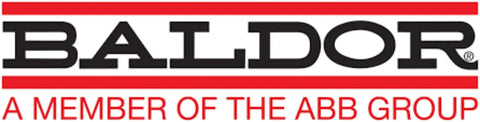 Baldor logo, a member of the ABB Group