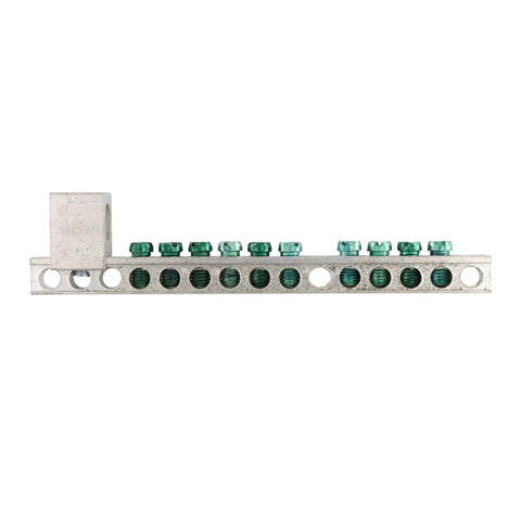 GBK1020 Heavy Duty Ground Bar Kit For BR And CH Series Load Centers with 10 Terminal Grounding Bar Grey in electrical panels