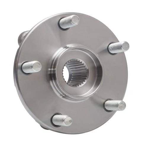 2 Pack Front Wheel Hub Bearing Assembly For Toyota RAV4 2006 2018 Fits 06 12 3.5L V6 Only Also Compatible With 2016 2019 Mirai And 2011 2016 Scion TC Manual Transmission Premium ISO Certified Quality Beefed Up OE Upgrade Hub Bearing Set, front view.