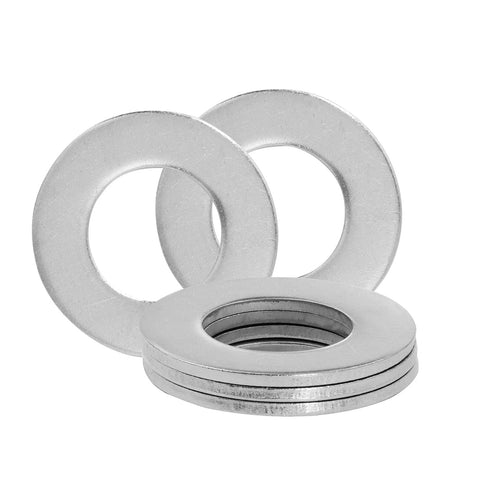 Zernmiarder stainless steel flat washers, 1 in inner diameter, 2 in outer diameter, 304 (18-8) steel, pack of 5