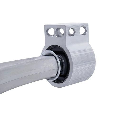 Close-up of a Beefed Up Front Left And Front Right Lower Control Arm Set With Ball Joints For 2004 2012 Chevrolet Malibu 2005 2010 Pontiac G6 And 2007 2009 Saturn Aura Replacement showing joint detail