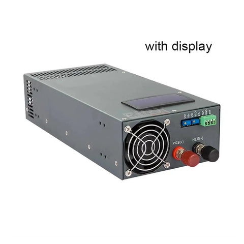 2000W Adjustable CC CV Switching Power Supply With Wide Voltage Range From 12V To 110V 0 To 150A Display Powerhouse Bench Power Supply For Electronics DIY And Workshop, angled view with display